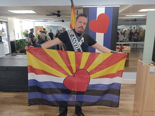 Arizona Leather Flag
